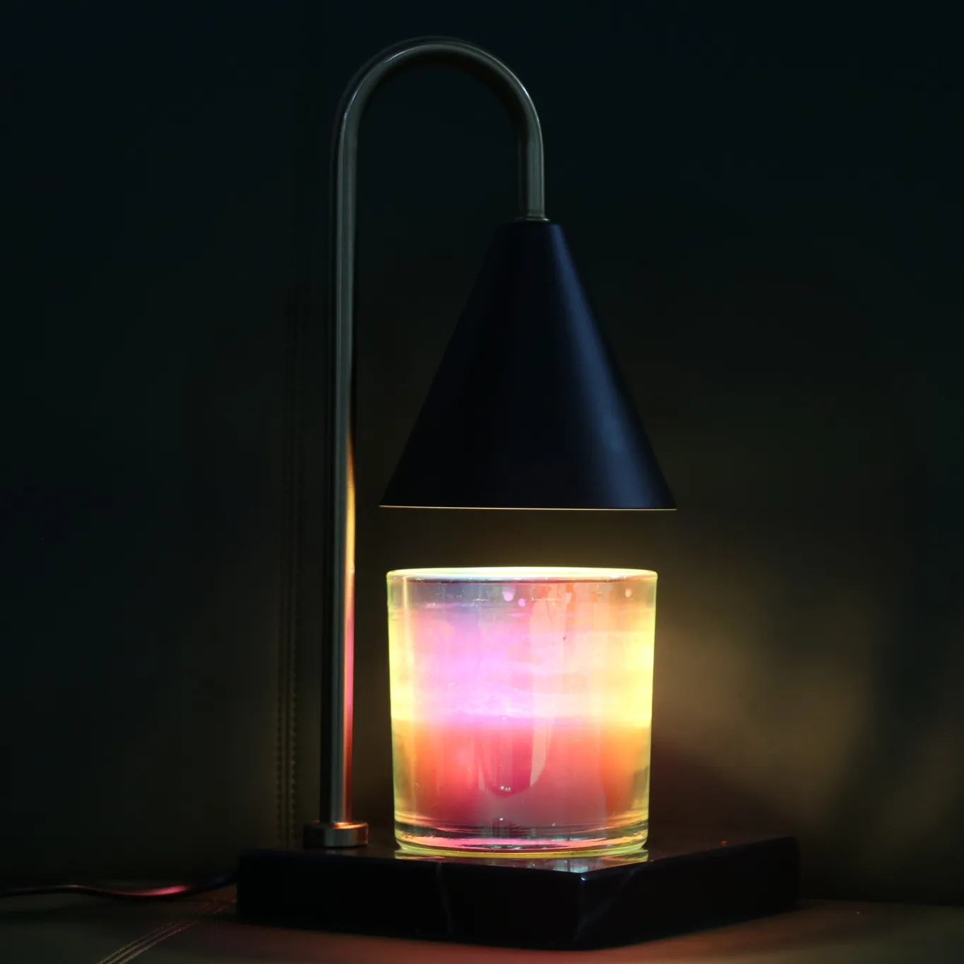 Lampe de Table usb en céramique, modèle mignon, brûleur parfumé, en forme de cœur, chauffe-cire, d'hiver, vente en gros