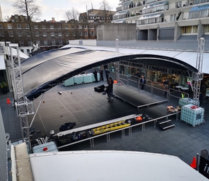 โครงสร้างอลูมิเนียมสำหรับติดตั้งลำโพง LED สำหรับงานแสดงดนตรีกลางแจ้ง บาร์ งานอีเว้นท์ และเต็นท์งานแสดงสินค้า - Product Image 4