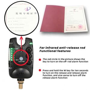 เครื่องตรวจจับการเคลื่อนไหวตกปลาซิลิโคนสีดำเครื่องจับสัญญาณตกปลาคาร์พ - Product Image 5