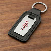 Porte-clés de voiture en métal créatif de qualité avec logo client, breloques en cuir PU, accessoires de porte-clés en cuir minimalistes européens