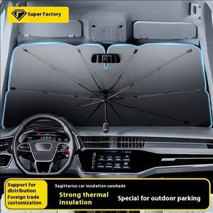 Pare-soleil à isolation thermique de voiture avec logo personnalisé pare-brise chauffant UV de voiture lourd pare-brise avant pare-soleil de voiture - Product Image 6