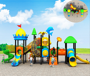 Lớn trẻ em ngoài trời 'sân chơi thép nhựa hồ bơi trượt thiết bị giải trí cho vườn cho trẻ em giải trí - Product Image 4