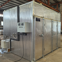 Séchoir à bois commercial pour le séchage du bois avec four à vapeur électrique de 18 kW, chauffage à air chaud et four de séchage