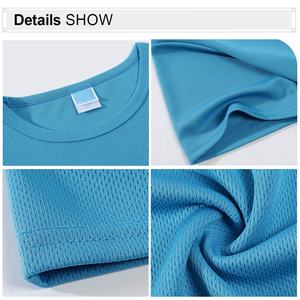 Maglietta a girocollo traspirante all'ingrosso di colore solido t-Shirt da allenamento personalizzate da <span class=keywords><strong>palestra</strong></span> ad asciugatura rapida t-Shirt - Product Image 4