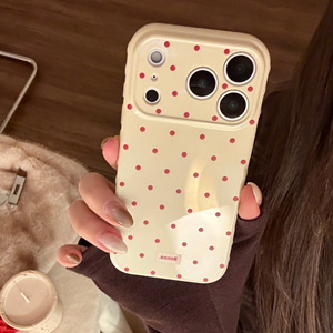 เหมาะสำหรับเคส iPhone 17 Pro Max, ลายจุดสีแดงปีใหม่, เรียบง่ายและเป็นเทศกาล, ปกป้องเต็มรูปแบบ, เคสโทรศัพท์ป้องกันการตก - Product Image 5