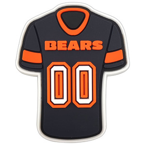 Дешевые шармы для регби, амулеты для американской футбольной команды, аксессуары, украшения для обувного магазина из ПВХ, идеи для украшений, шармы для обуви с медведями из Чикаго - Product Image 4