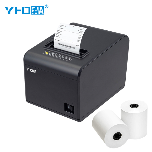 YHD-8320 High Speed Printing Inkless Desktop Thermal Printer Auto Cutter Paper Pos 80mm Receipt Printer