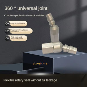 Prise rapide rotative à <span class=keywords><strong>360</strong></span> ° SS 1/4 "mâle femelle US JP EU PLUG connecteur d'outils de pistolet de nettoyage d'air universel connecteur de tuyau tornade - Product Image 4
