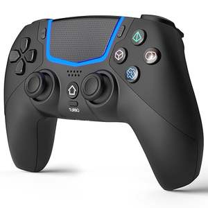 BETMI Black Wireless 2.4GHz/BT Controller for PS-5/Pro/PC Gaming Hall Joysticks/<b>LED</b> <b>Channel</b> <b>Light</b> Eco-Friendly Ergonomic Design - Product Image 1