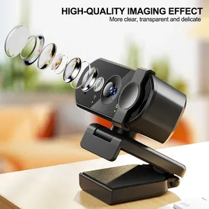Cámara para PC PDAF Auto Focus Dual AI Micrófonos con cancelación de ruido La cámara funciona para Zoom/Teams/<span class=keywords><strong>Google</strong></span> Meet - Product Image 6