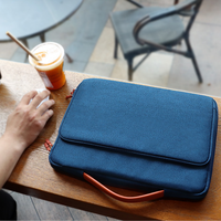 Sac pour ordinateur portable MKW4238 avec logo personnalisé, 15,6 pouces, housse avec poignée, sacs de voyage d'affaires, sacs portables pour ordinateur portable avec doublure en peluche