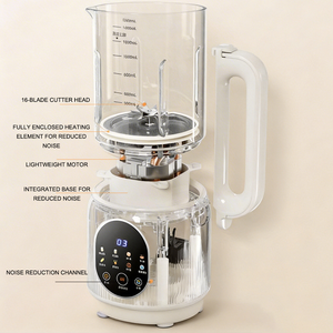 Machine à lait de soja électrique 1,2 L, mixeur-presse-agrumes, robot culinaire, mixeur-cuiseur à chauffage automatique - Product Image 4