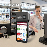 Mini terminal de paiement mobile 4G avec imprimante thermique intégrée Z90, prend en charge les cartes de débit, Bluetooth, USB, écran 5 pouces, SDK gratuit