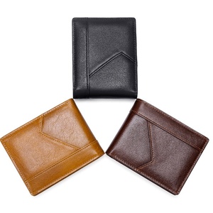 For Luxury Unisex Leather <b>Wallet</b> with Open Closure Custom Logo Anti-Theft Feature Stone Pattern Short Private Label - Product Image 3