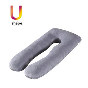 Fluffy Latex U Shaped Maternity Support <b>Pillow</b> Customizable Comfort Hug Sleeping Cushion <b>Large</b> Manufacturer Bulk Order - Product Image 2