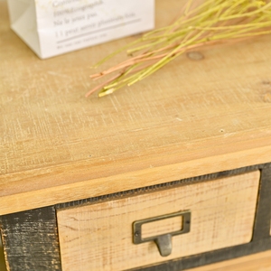 INNOVA Antique 4-Drawer Wooden <b>Sideboard</b> Panel Design Easy <b>Assembly</b> Durable Storage for Entry Living Room Hotel Farmhouse - Product Image 6