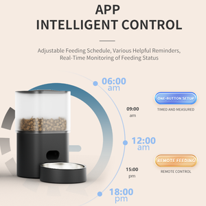 Fábrica <span class=keywords><strong>Pet</strong></span> Supply 2 em 1 Inteligente Cat Dog Alimentador e Fonte De Água WIFI Controle Remoto Timing Automático <span class=keywords><strong>Pet</strong></span> Alimentador Dispenser - Product Image 3