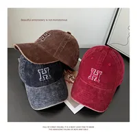 Casquette de baseball personnalisée 6 panneaux en velours côtelé courbée à la mode lettre broderie chapeau pour hommes femmes automne hiver Beige rose marron noir