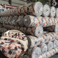 Tissu imprimé numérique 5D 100 % polyester 90 g/m² au design frais pour la décoration intérieure