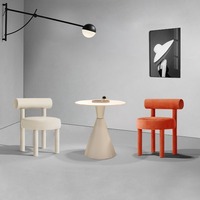 Chaises de salle à manger de restaurant minimalistes modernes, canapé individuel pour salon de beauté, pour zone de négociation et d'accueil