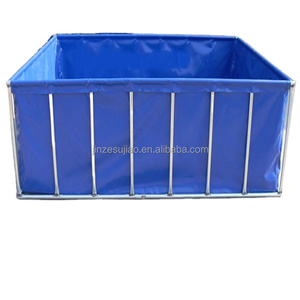 Vente flash : Bâche en <span class=keywords><strong>PVC</strong></span> pour pisciculture, bassin de 5 000 gallons, réservoirs en panneaux galvanisés en aluminium-zinc avec revêtement en <span class=keywords><strong>PVC</strong></span> - Product Image 1