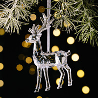 Pendentif transparent de Noël, décoration d'arbre de Noël, pendentif ange, pendentif cloche en acrylique, pendentif d'ambiance pour arbre