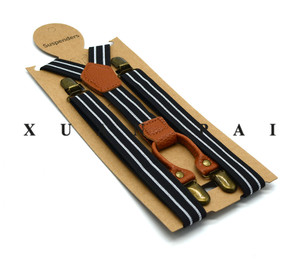 <span class=keywords><strong>Tirantes</strong></span> elásticos para pantalones <span class=keywords><strong>de</strong></span> <span class=keywords><strong>hombre</strong></span> con cuatro clips, <span class=keywords><strong>de</strong></span> 2.5 cm, a rayas, con correas ajustables y clips metálicos. - Product Image 5