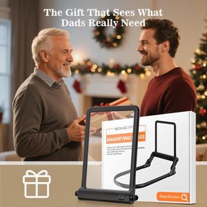 Loupe portable, design léger, éclairage LED pour l'image, autonomie de la batterie de 80h pour la lecture quotidienne des journaux, travaux fins - Product Image 6