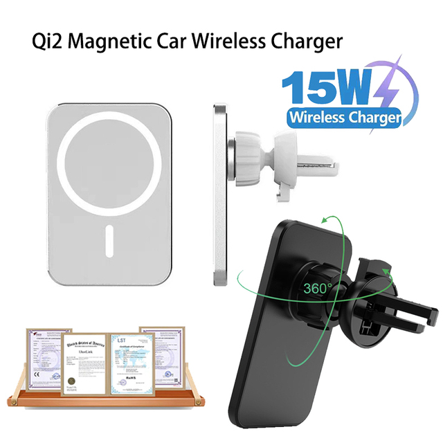 15W Magnetic Car Wireless Charger for iPhone Samsung Huawei OPPO Xiaomi Vivo Car Phone Holder Fast Car Charging
