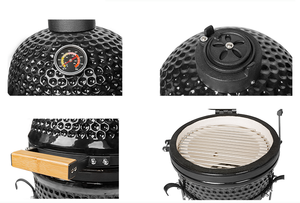 شواية على شكل بيضة كلاسيكية مصنوعة من السيراميك على شكل جو كارامادو للشواء/الشواء مقاس 13 بوصة للشواية الخارجية - Product Image 3