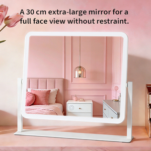 Specchio per il Trucco LED ad Alta Definizione, Specchio da Tavolo Illuminato Touch per Bellezza Femminile <span class=keywords><strong>e</strong></span> Uso in Camera da Letto - Product Image 4