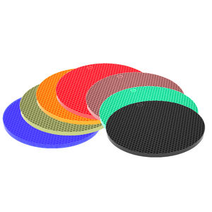 2-teiliges Set Rutsch feste Silikon-Untersetzer matte Hitze beständiges Küchen zubehör für heiße Töpfe und Pfannen - Product Image 4