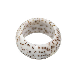 Anillo de semillas de Bodhi de 9 mm, redondas, con oxidación natural, semillas blancas antiguas para la fabricación de pulseras - Product Image 4