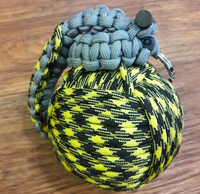Porte-clés robuste en paracorde 550, kit de survie tactique, équipement d'urgence, breloque de sac tressée à la main pour la randonnée, le camping, cadeau
