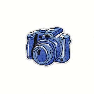 Patchs brodés de la série bleue, motifs dessin animé, pour bagages, appliques thermocollantes uniques style graffiti, pour guitare, appareil photo, buggy - Product Image 5