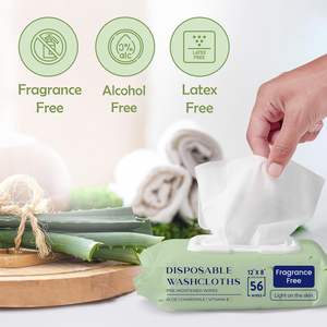 Lingettes nettoyantes pour le corps pour adultes épaissir et agrandir Respectueux de l'environnement Ajoutez de l'essence d'aloès sans odeur dégradable - Product Image 5