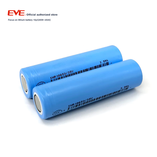 EVE Inr 18650-35v 3.65v 500mah Cylindrical Lithium Battery 18650 Rechargeable Battery for Power Tools and Garden Tools