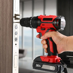 <b>TOOL</b> POWER 36V Wholesale Industrial Screw Driver 21V Rechargeable Lithium Battery Cordless Power Drill Cordless Power Drill Impa - Product Image 5