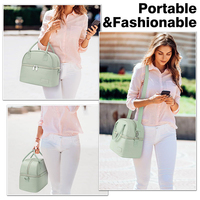 Sac à lunch isotherme double couche personnalisé, imperméable, sac isotherme pour le déjeuner, sac fourre-tout, sac isotherme portable pour femmes, bureau, pique-nique