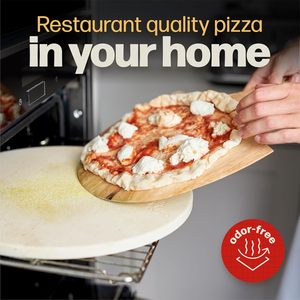 Pierre à <span class=keywords><strong>pizza</strong></span> ronde durable de 13 pouces personnalisée en gros avec pelle à <span class=keywords><strong>pizza</strong></span> en bois pour four, barbecue et cuisson - Product Image 4