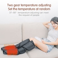 Masseur de pieds portable chauffant à compression d'air pour la circulation sanguine, en plastique ABS, pour massage des tissus profonds