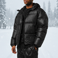 Vente en gros – Nouvelle veste d'hiver décontractée en toile lavée, matelassée, épaisse, avec capuche, rembourrée en coton, unisexe – Collection 2026