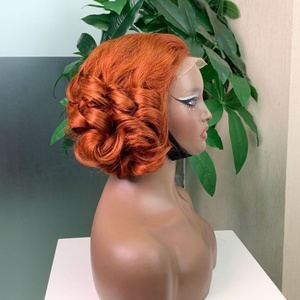 Luxury Hair Wholesale Raw Hair Weaves and <b>Wigs</b> 5x5 Loose <b>Wave</b> Bouncy Curly Transparent Lace Closure <b>Wig</b> - Product Image 5