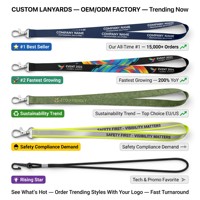 Lanière en polyester écologique à boucle latérale détachable avec support pour bâton lumineux LED de fête/Kpop et clip de ceinture pour enrouleur d'outils