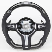 Volant sport en cuir et fibre de carbone forgée LED de qualité supérieure pour M2, Série 4, Série F, E90, E60, E46, E92, M3, E39
