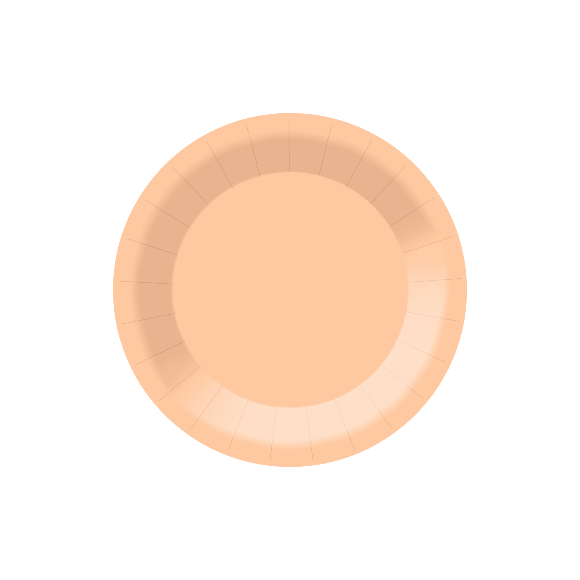 Assiette en carton de 7 pouces * 8 pièces