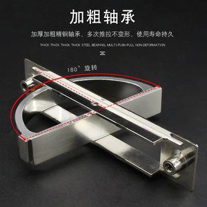 Poignées de tiroir Jin Aoding en alliage de zinc, rondes et dissimulées, pour portes d'armoires, quincaillerie de meubles, style moderne et simple - Product Image 3
