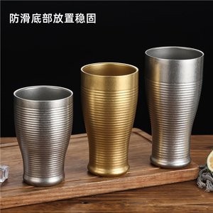 Retro 304 Stainless Steel Tumbler Hammered Finish Multi Use Cup For Party Beverage Drink Gold Silver Color - Product Image 4