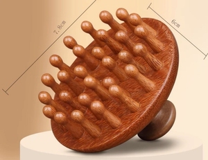 Venta al por mayor 28 Mushroom Nail Tooth Shaper sándalo <span class=keywords><strong>meridiano</strong></span> masaje peine cabeza masajeador para niñas uso - Product Image 4