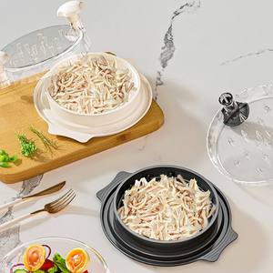 Trituradora de Carne para Cocina, Máquina de Triturar Pechuga de Pollo de Plástico con Cubierta Transparente, Herramienta para Desmenuzar Carne de Pollo - Product Image 5